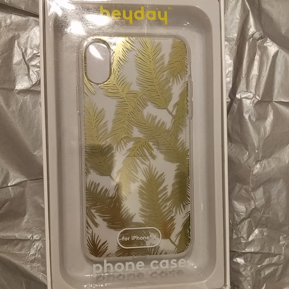 Heyday Golden Palms Case for iPhone X - NIB